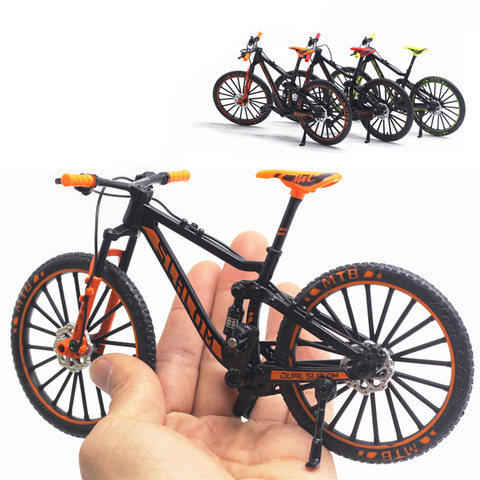 Mini modelo de bicicleta de aleación para niños, juguete de bicicleta de montaña de juguete, bolsillo fundido a presión, simulación de carreras de Metal, Colección divertida, 1:10 ► Foto 1/6