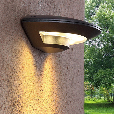 Al aire libre a prueba de agua 4 LED luz de pared moderna de aluminio jardín porche Patio lado Puerta de decoración de la lámpara de pared AC85-265V ► Foto 1/6