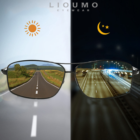 LIOUMO-gafas de sol fotocromáticas polarizadas para hombre y mujer, lentes de conducción camaleón antideslumbrantes, zonnebril heren ► Foto 1/6