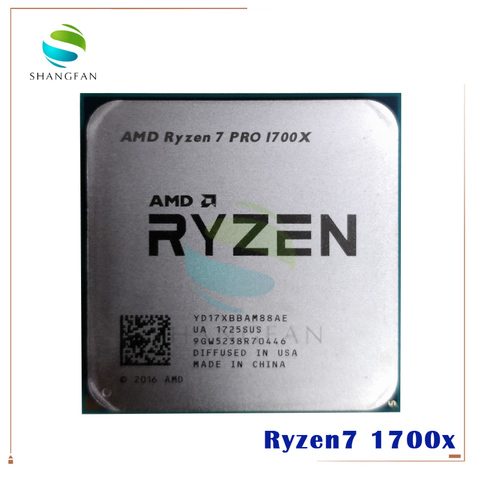 Procesador de ocho núcleos de CPU AMD Ryzen 7 1700X R7 1700X R7 pro 1700X 3,4 GHz YD170XBCM88AE YD17XBBAM88AE Socket AM4 ► Foto 1/2