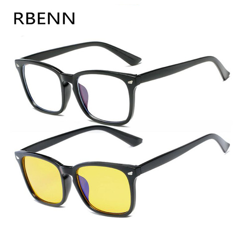 RBENN-gafas con protección contra la radiación para hombre y mujer, anteojos unisex con protección contra la radiación, con bloqueo de luz azul, gafas para videojuegos ► Foto 1/6