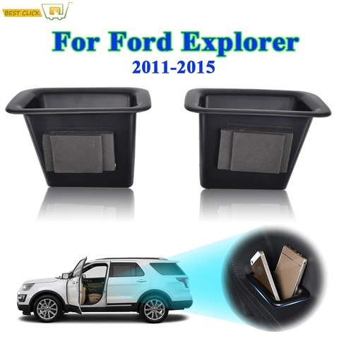 Caja de almacenamiento de puerta de coche, bandeja con reposabrazos, contenedor para Ford Explorer 2011, 2012, 2013, 2014, 2015, accesorios para automóviles ► Foto 1/6