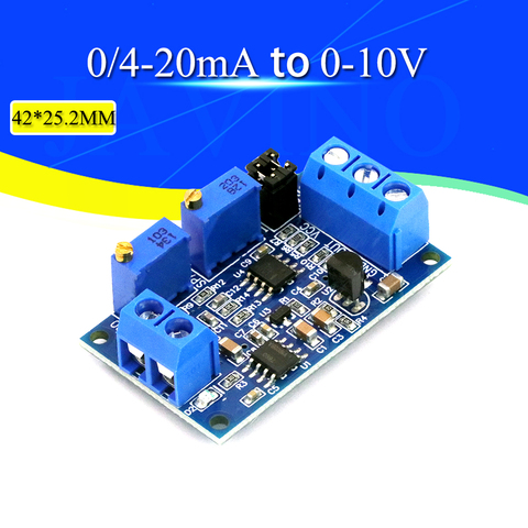 Módulo de corriente de voltaje 0 -20mA/4 -20mA a 0-3,3 V/0 -5V/0 -10V módulo convertidor de señal de transmisor de voltaje ► Foto 1/3