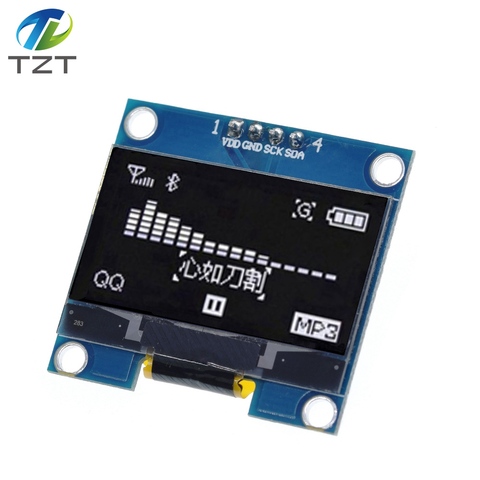 1,3 pulgadas módulo OLED Color blanco 128X64 OLED LCD Módulo De Pantalla LED 1,3 CII I2C comunicación SPI para arduino Diy Kit ► Foto 1/6