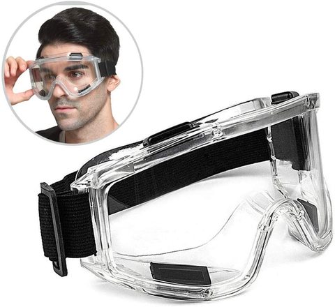 Gafas de seguridad antisalpicaduras, lentes de seguridad a prueba de polvo y viento para trabajo en laboratorio, protección ocular, investigación Industrial, lentes transparentes ► Foto 1/6