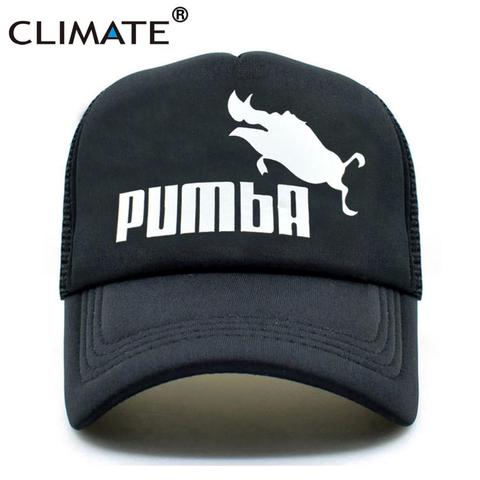 El clima Pumba divertido gorra de camionero Hakuna Matata sombrero de los hombres de gorras de béisbol de verano gorro de malla de camionero sombrero para adultos chico ► Foto 1/6