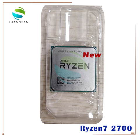 AMD-procesador de CPU AMD Ryzen 7 2700 R7 2700, 3,2 GHz, ocho núcleos, 16M, 65W, YD2700BBM88AF, Socket AM4, novedad ► Foto 1/1