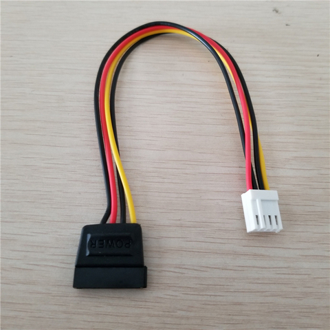 Adaptador de SATA hembra FDD de 4 pines hembra a 15 Pines, convertidor de cables de alimentación, Cable de 18AWG para ITX PC ► Foto 1/4