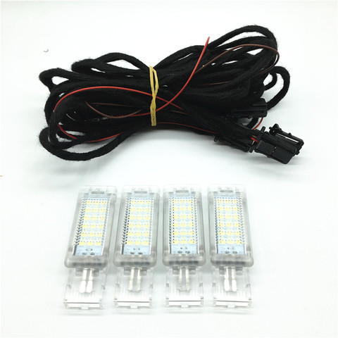 Luz LED para pedales de pie lámpara Cable arnés de alambre para VW Golf MK5 6 MK6 Jetta Passat B6 B7 B8 CC de Tigua de Polo asiento impresionante Alhambra ► Foto 1/6