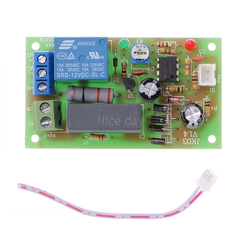 Interruptor de retardo de CA 220V, placa de encendido y apagado Módulo de relé temporizador PLC ajustable F16 20, envío directo ► Foto 1/4