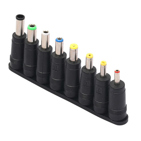 8 unids/set DC Multi tipos a 5,5*2,1mm convertidor adaptador de enchufe para el ordenador portátil, etc. ► Foto 1/6