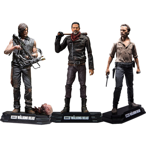 Figuras de acción de The Walking Dead de PVC para niños, juguetes de decoración de escritorio, regalos de Navidad, Daryl, Dixon, Negan, 15cm ► Foto 1/4