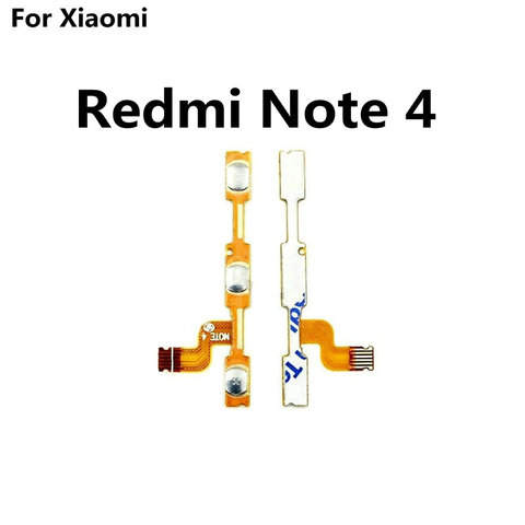 Nuevo poder en/apagado y volumen arriba/abajo botones cable flexible de reemplazo para Xiaomi Redmi Note 4 4pro 4X Pro teléfono ► Foto 1/4