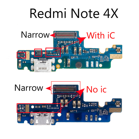 Cargador de conector de puerto de carga USB flexible Cable para Xiaomi Redmi nota 4X 4 Pro 4A cargador USB micrófono Junta ► Foto 1/5