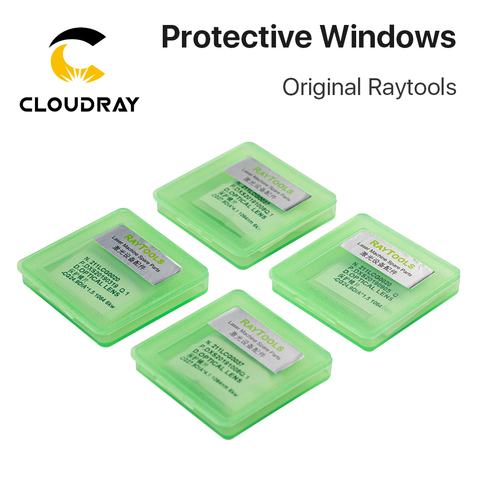 Cloudray-Lentes de protección óptica láser para ventanas protectoras, Raytools lentes originales, cabezal láser de fibra ► Foto 1/6