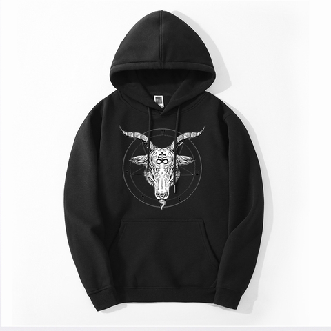 Sudaderas con capucha con estampado de los ángeles caídos de Satan Adversary para hombre, sudaderas con capucha de Hip Hop informal, ropa de calle, sudadera holgada para Fitness ► Foto 1/6