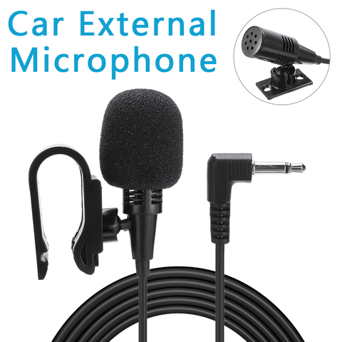 Mayitr-Micrófono de Audio para coche profesional conector Jack de 3,5mm, Mini micrófono estéreo con cable externo para SONY JVC PIONEER ► Foto 1/6