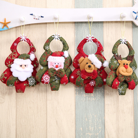 Adornos navideños para el hogar encantador muñeco sin rostro colgante adorno colgante de árbol de Navidad decoración DIY adornos Navidad regalos de Año Nuevo niños ► Foto 1/6