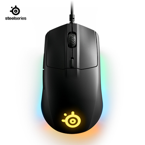 Steelseries Rival 3-ratón para videojuegos, 8.500 CPI Prism RGB, efectos de iluminación, ligero, con cable ► Foto 1/5