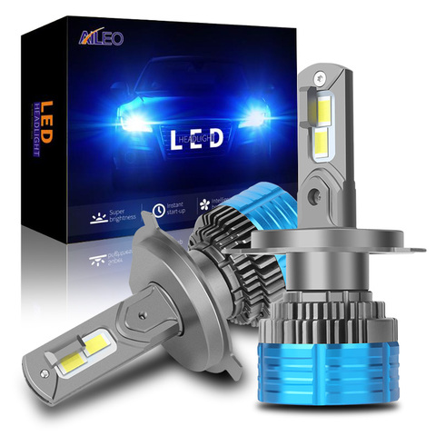 AILEO 90W 25000LM H1 H7 LED H4 CANBUS H8 H11 9006 HB4 9005 HB3 HIR2 bombilla de faros delanteros de coche decodificador automóvil faro luces delanteras ► Foto 1/6