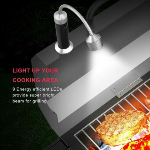 Barbacoa mágica para exteriores, Base de LED magnético de luz para barbacoa, luces flexibles de cuello de cisne para leer, acampar y trabajar, 1 unidad ► Foto 1/6