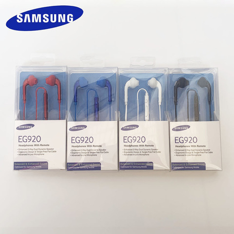 Samsung-EG920 auriculares con micrófono, cascos deportivos estéreo internos de 3,5mm para Samsung Galaxy S6, S8, S9, S10, android ► Foto 1/6