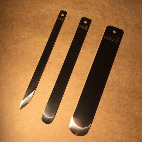 HRC59-60 3 tamaño de cuero de diseñador de set de herramientas para manualidades de alta calidad fácil manejo DIY pilling adelgazamiento pluma cuchillo cuchilla para cortar cuero ► Foto 1/4