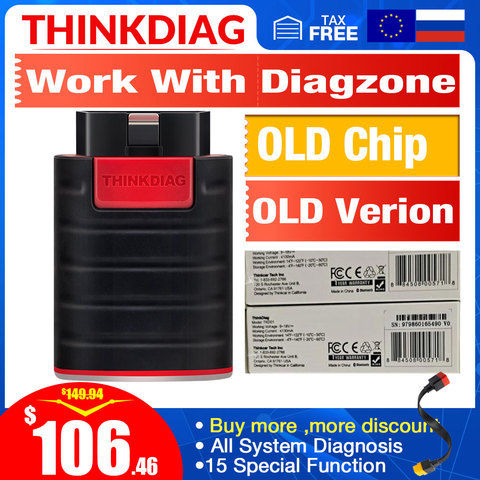 Thinkdiag-herramienta de diagnóstico para Diagzone, Sistema completo OBD2, 15 servicios de reinicio, PK Launch Easydiag obd2, herramientas ► Foto 1/6