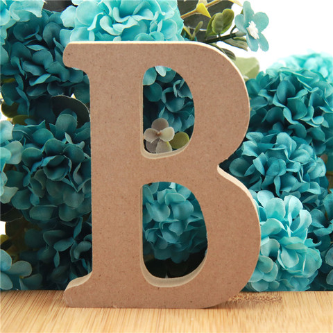 1 Pza 10cm Color madera letras de madera alfabeto DIY letra arte artesanía pie nombre diseño fiesta boda hogar Decoración 3,94 pulgadas ► Foto 1/6