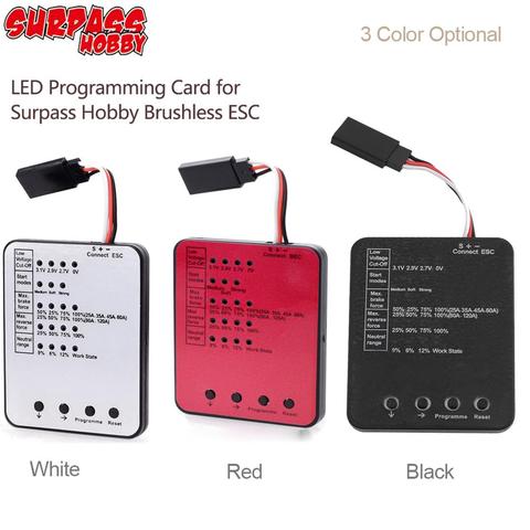 SURPASS HOBBY-tarjeta de programación LED para coche a control remoto, controlador electrónico de velocidad sin escobillas ESC ► Foto 1/6