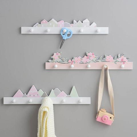 Ganchos decorativos para ropa de pared, colgador de llaves sin clavos para habitación de niños, gancho de almacenamiento de cocina, forma bonita creativa ► Foto 1/6