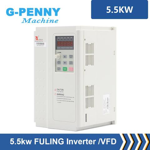 5.5kw FULING inversor 0-1000Hz husillo de control de velocidad del motor VFD FULING inversor de frecuencia Variable frecuencia 3 Salida de fase ► Foto 1/6