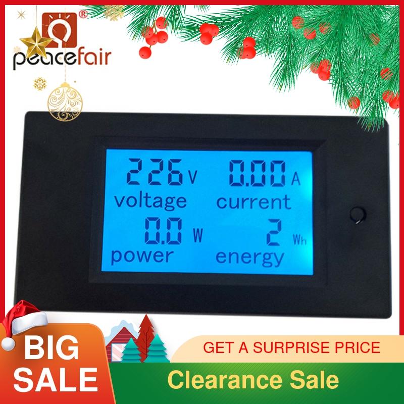 Peacefair CA monofásico Digital LCD voltímetro amperímetro 80-260V 20A 4IN1 eléctrica Volt Amp Megter de Kwh para Homekit PZEM-021 ► Foto 1/6