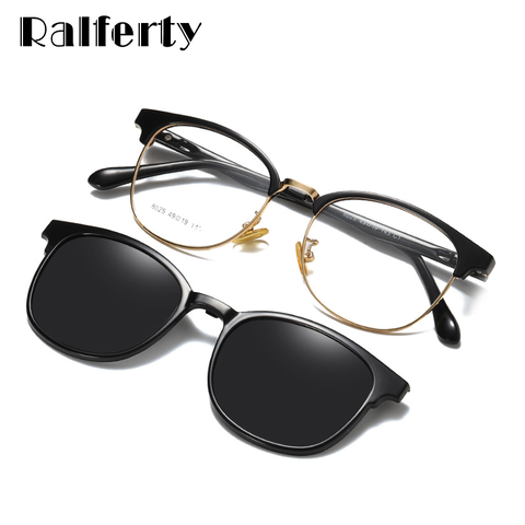 Ralferty graduación personalizada gafas de sol imán de mujeres parasol Clip polarizado en el sol marco para gafas para mujer Z8025 ► Foto 1/6