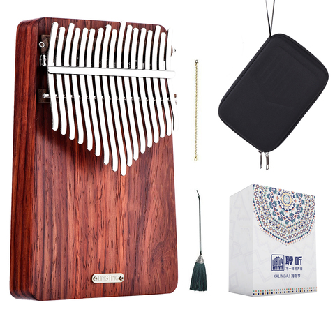 Iluminación LT-K17A 17 teclas Kalimba Mbira Thumb Piano (viento encantador) ► Foto 1/6