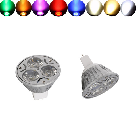 Bombillas de foco LED para lámpara MR16 de 3W, lámpara regulable de CC de 12V, luces para decoración del hogar, lámparas halógenas de 30W ► Foto 1/6