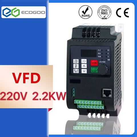 Convertidor de frecuencia, velocidad ajustable, inversor VFD 1.5kW/2.2KW/4KW ZW-CT1 3P 220V salida para Inversor de Baja frecuencia del Motor wzw ► Foto 1/4