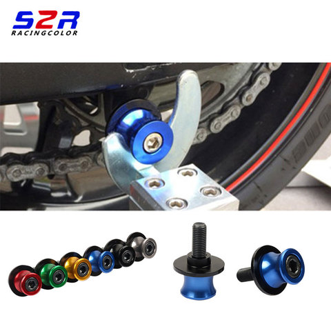 Tornillos de soporte para motocicleta, basculante de soporte deslizador de bobinas, tornillos de soporte para Yamaha HondaSuzuki Kawasaki, 6mm, 8mm, 10mm, 7 colores ► Foto 1/6