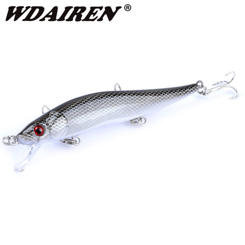 WDAIREN Minnow Señuelos de Pesca Wobbler Crankbaits ABS cebos duros artificiales para aparejos de Pesca lubina con ganchos 3D de Pesca ► Foto 1/5