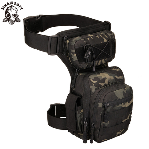 Molle-bolsa militar de nailon 1000D impermeable para hombre, riñonera táctica para viaje, senderismo, caza, Camping, ciclismo ► Foto 1/6