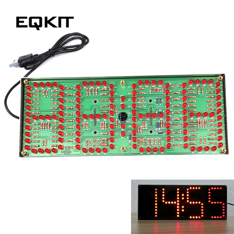 ECL-132-Conjunto de reloj Digital de tamaño grande, Kit de reloj con Control remoto y cronómetro preciso, color rojo, bricolaje ► Foto 1/6