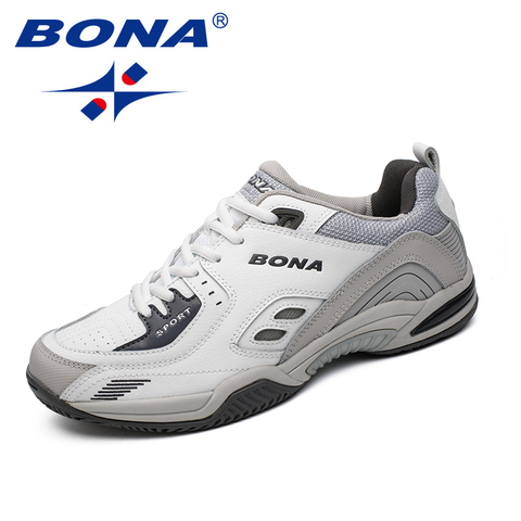 BONA-Zapatillas deportivas de microfibra transpirables para hombre, calzado deportivo moderno de cuero para Golf, caminar, trotar ► Foto 1/6