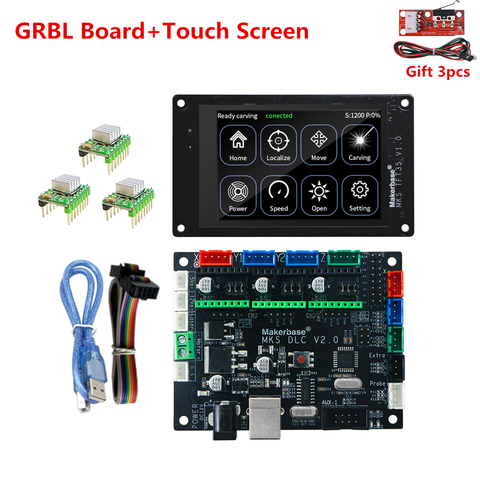 GRBL-monitor sin conexión CNC 1,1 pro, piezas de mejora, tarjeta de control, pantalla TFT35, MKS, DLC, para tallado de máquina de grabado láser ► Foto 1/5