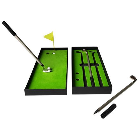 Campo de Golf simulado Premium Mini pluma de Golf Set regalo de oficina para hombres bolígrafo creativo suministros de escritura Durable ► Foto 1/1