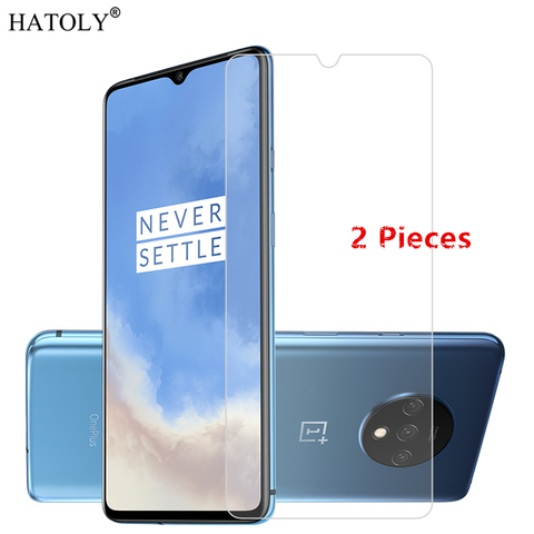 2pcs Para OnePlus 7T Cristal Para OnePlus 7T vidrio templado de Cine HD 9H duro de la pantalla del teléfono protector de vidrio de protección para OnePlus 7T ► Foto 1/6