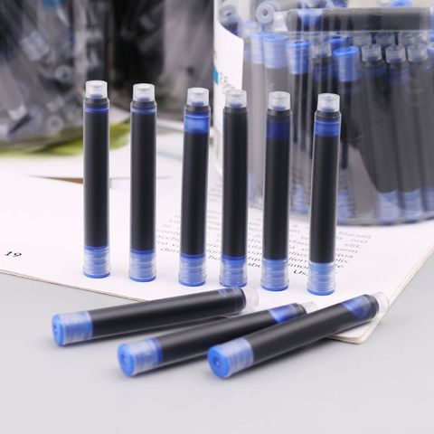 100 Uds Jinhao Universal borrable 2,6/3,4mm azul y negro pluma estilográfica recargas de cartuchos de tinta ► Foto 1/6