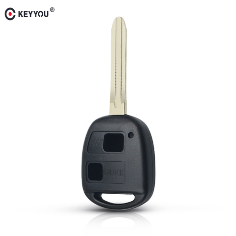 KEYYOU-carcasa de botón para llave remota, 10x2, para Toyota Tarago, Camry, Corolla, Avensis, Prado, RAV4, envío gratis ► Foto 1/5