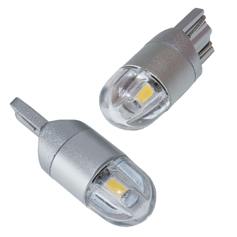 2x T10 W5W, bombilla LED de señal para coche, superbrillante, para lectura en cúpula, matrícula, maletero, lámpara de equipaje, luz para motocicleta, 3030, 2SMD, 12V ► Foto 1/6