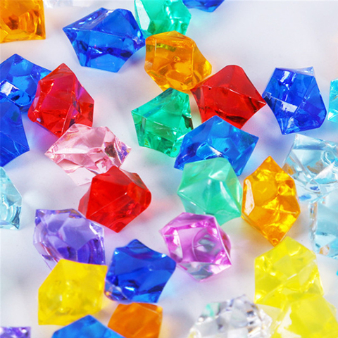 50 Uds. De diamantes de cristal acrílico para juegos de mesa, peón de piedra Irregular para juegos de mesa, accesorios de 22 colores, 14x11mm ► Foto 1/6