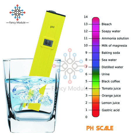 Medidor de PH Digital/PH probador/Mini Probador de Calidad del Agua para agua potable, hidropónico, acuarios, piscinas, resolución de 0,1 PH ► Foto 1/6